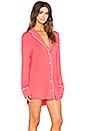 view 3 of 6 Let's Spend The Night Together Button Up in Vintage Valentine