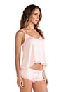view 2 of 7 Head in The Clouds Cami Pj Set in Peach Peony