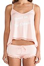 view 4 of 7 Head in The Clouds Cami Pj Set in Peach Peony