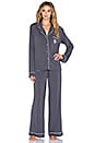 view 1 of 6 PYJAMA BUONA NOTTE in Charcoal Grey & Vanilla