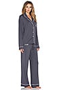view 2 of 6 PYJAMA BUONA NOTTE in Charcoal Grey & Vanilla