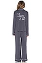 view 3 of 6 PYJAMA BUONA NOTTE in Charcoal Grey & Vanilla
