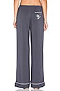 view 6 of 6 PYJAMA BUONA NOTTE in Charcoal Grey & Vanilla