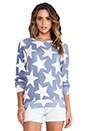 view 1 of 4 Denim Stars Baggy Beach Jumper in Blue Multi
