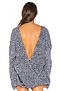 view 4 of 5 Criss Cross Sweater in Galaxy Blue