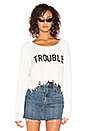 view 1 of 4 Trouble Storm Sweater in Clean White