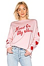 view 1 of 5 Heart On My Sleeve Roadtrip Sweater in Romantic