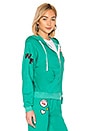 view 2 of 4 SUDADERA CON CAPUCHA CON CREMALLERA REGAN in Emerald Green