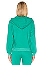 view 3 of 4 SUDADERA CON CAPUCHA CON CREMALLERA REGAN in Emerald Green