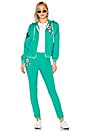 view 4 of 4 SUDADERA CON CAPUCHA CON CREMALLERA REGAN in Emerald Green