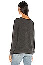 view 3 of 4 Wine Me Over Baggy Beach Jumper in Clean Black