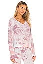view 2 of 4 BBJ Deep V Sweatshirt in Cloud Tie Dye