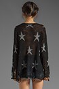 view 2 of 4 Lennon Seeing Stars Sweater in Clean Black with Silver Stars in Clean Black & Silver Stars