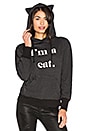 view 1 of 5 SUDADERA IM A CAT in Heather Jet Black