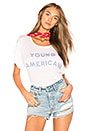 view 1 of 4 CAMISETA GRÁFICA YOUNG AMERICAN in Clean White