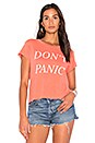 view 1 of 4 Don't Panic Tee in Inferno Red