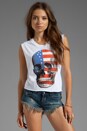 view 1 of 4 American Dream Graphic Tank in Clean White