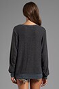 view 2 of 3 Take Me To Paris Sweater in Dirty Black