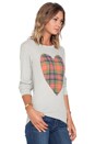 view 2 of 3 Tartan Heart long Sleeve in Morning Mist