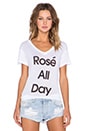 view 1 of 3 CAMISETA GRÁFICA ROSE ALL DAY in Clean White