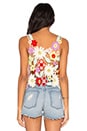 view 3 of 3 Flower Crochet Tank in Multi