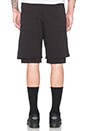 view 3 of 4 Double Layer Short in Black