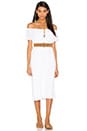 view 1 of 3 Off The Shoulder Peasant Dress in White