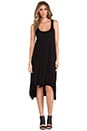 view 1 of 4 Slub Jersey Twisted Tank Dress in Standard Black
