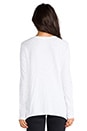 view 3 of 4 Slouchy Long Sleeve Gusset Tee in White