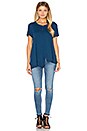 view 4 of 4 T-SHIRT SLOUCHY FENDU DEVANT in Cobalt