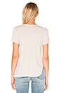 view 3 of 4 V-Neck Baby Slit Shirttail Tee in Nude Heather