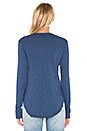 view 3 of 4 Shirttail Long Sleeve Top in Cobalt