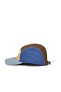 view 3 of 3 The W Camper Hat in Orange, Blue, & Brown