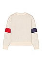 view 2 of 4 W Star Crewneck in Off White, Red, & Navy
