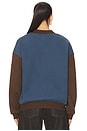 view 3 of 4 Greatest Fortune Crewneck Sweater in Blue & Brown