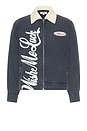 view 1 of 5 Auto Jacket in Blue & Off White