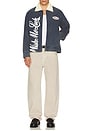 view 5 of 5 Auto Jacket in Blue & Off White