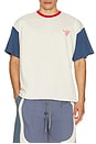 view 3 of 4 Finest Quality T-Shirt in White, Blue, & Red