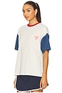 view 3 of 4 Finest Quality T-Shirt in White, Blue, & Red