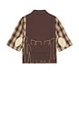 view 2 of 6 Workers Plaid Top in Brown Plaid
