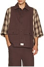 view 4 of 6 Workers Plaid Top in Brown Plaid
