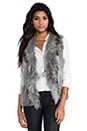 view 1 of 5 Atlanta Fur Vest in Grey