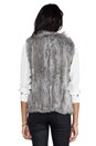 view 4 of 5 Atlanta Fur Vest in Grey