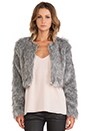 view 1 of 5 Faux Fur Shift Jacket in Shade