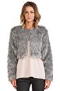 view 2 of 5 Faux Fur Shift Jacket in Shade