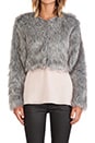 view 5 of 5 Faux Fur Shift Jacket in Shade