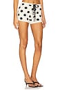 view 2 of 6 Selma Short in Black & White Polka Dot