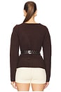 view 4 of 5 Valerie Sweater in Chocolate