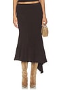 view 1 of 6 Fia Skirt in Chocolate