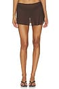 view 1 of 6 Kiki Skirt in Brown Polka Dot
